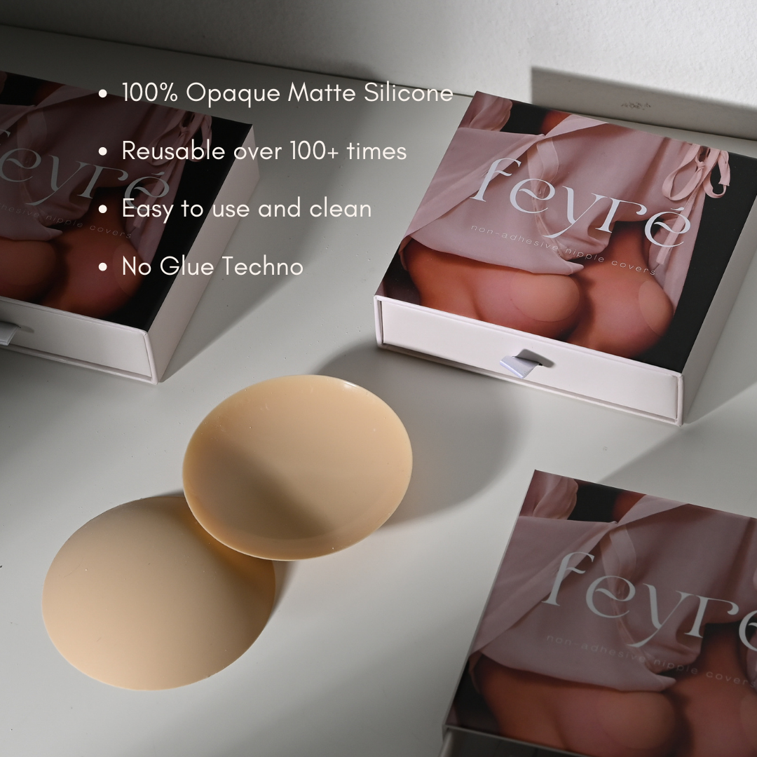 Matte Finish Non-Adhesive Opaque Nipple Covers
